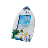 Maxbell Mediterranean Photo Frame Table Centerpiece for Fireplace Home Decor Style B