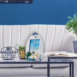 Maxbell Mediterranean Photo Frame Table Centerpiece for Fireplace Home Decor Style B