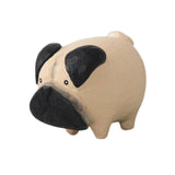 Maxbell Wood Carved Dog Figurine Cute Handmade Mini for Bookshelf Table B