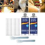Maxbell Metal Repair Glue A B Heat Resistant Weld for Steel DIY Craft Cast Iron 2 Glues