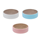 Maxbell Round Cat Scratcher Cardboard Durable Nest Furniture Protection for Kitten White