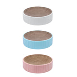 Maxbell Round Cat Scratcher Cardboard Durable Nest Furniture Protection for Kitten White