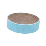 Maxbell Round Cat Scratcher Cardboard Durable Nest Furniture Protection for Kitten Blue