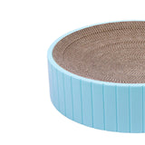 Maxbell Round Cat Scratcher Cardboard Durable Nest Furniture Protection for Kitten Blue