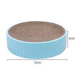 Maxbell Round Cat Scratcher Cardboard Durable Nest Furniture Protection for Kitten Blue
