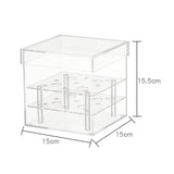 Maxbell Clear Acrylic Flower Vase 2 Tiers Stand Acrylic Flower Box for Wedding
