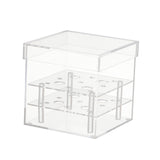 Maxbell Clear Acrylic Flower Vase 2 Tiers Stand Acrylic Flower Box for Wedding