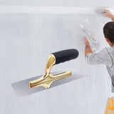 Maxbell Drywall Trowels Stainless Steel Soft Handle for Wall Construction Concrete 24cm