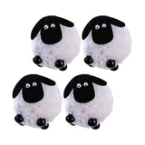 Maxbell Hanging Lamb Ornaments Mini Eid AL Adha Plush Figures for Holiday Home 4Pcs 4x4cm