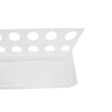 Maxbell Rectangle Flower Vase Long with Lid with Holes for Photo Prop Desktop Decor 60cm
