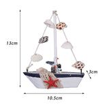 Maxbell Sailboat Model Decor Ornament Wooden Sailing Boat Lightweight for Desk Seagull