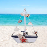 Maxbell Sailboat Model Decor Ornament Wooden Sailing Boat Lightweight for Desk Seagull