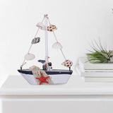 Maxbell Sailboat Model Decor Ornament Wooden Sailing Boat Lightweight for Desk Seagull
