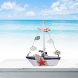 Maxbell Sailboat Model Decor Ornament Wooden Sailing Boat Lightweight for Desk Seagull