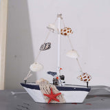 Maxbell Sailboat Model Decor Ornament Wooden Sailing Boat Lightweight for Desk Seagull
