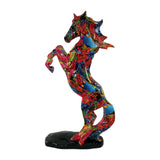 Maxbell Horse Statues Sculptures Artwork Graffiti for Wedding Drawing Room Table Style E