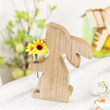 Maxbell Easter Rabbit Vase Figurine Statue Gift Bunnies Sculpture for Indoor Outdoor style A