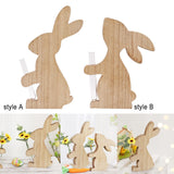Maxbell Easter Rabbit Vase Figurine Statue Gift Bunnies Sculpture for Indoor Outdoor style A