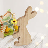 Maxbell Easter Rabbit Vase Figurine Statue Gift Bunnies Sculpture for Indoor Outdoor style A