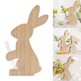 Maxbell Easter Rabbit Vase Figurine Statue Gift Bunnies Sculpture for Indoor Outdoor style A