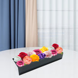 Maxbell Acrylic Flower Vase Rectangular Floral Vase Centerpiece for Dining Table M