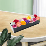 Maxbell Acrylic Flower Vase Rectangular Floral Vase Centerpiece for Dining Table M