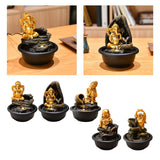 Maxbell Tabletop Water Fountain Buddha Statue for Office Farmhouse Birthday Gifts Hindu Ganesha