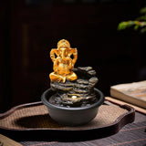 Maxbell Tabletop Water Fountain Buddha Statue for Office Farmhouse Birthday Gifts Hindu Ganesha