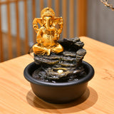 Maxbell Tabletop Water Fountain Buddha Statue for Office Farmhouse Birthday Gifts Hindu Ganesha