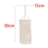 Maxbell Boho Lamp Shade Wall Tapestry Macrame Lamp Shade for Corridor Hotel Indoor Style A