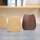 Maxbell Wooden Bookends Decorative Bookends for Shelves for Home Children Classmates Dark Walnut