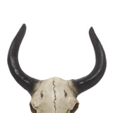 Maxbell Bull Head Wall Sculpture Rustic Realistic Resin Small for Housewarming Gift