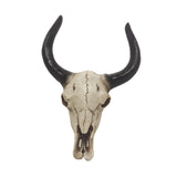 Maxbell Bull Head Wall Sculpture Rustic Realistic Resin Small for Housewarming Gift