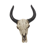 Maxbell Bull Head Wall Sculpture Rustic Realistic Resin Small for Housewarming Gift
