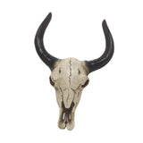 Maxbell Bull Head Wall Sculpture Rustic Realistic Resin Small for Housewarming Gift