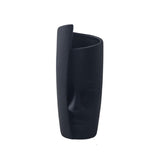 Maxbell Ceramic Flower Vase Flower Pot Organizer Modern Living Room Homes Face Vase Black