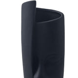 Maxbell Ceramic Flower Vase Flower Pot Organizer Modern Living Room Homes Face Vase Black