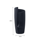 Maxbell Ceramic Flower Vase Flower Pot Organizer Modern Living Room Homes Face Vase Black