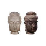 Maxbell Collectible Sculpture Collection Meditation Figurines Buddha Head Statue White