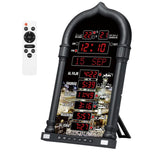 Maxbell Azan Clock Muslim Eid Alarm Clock Mosque Azan Clock 8 Athan Sounds