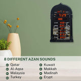 Maxbell Azan Clock Muslim Eid Alarm Clock Mosque Azan Clock 8 Athan Sounds