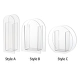 Maxbell Unique Vase Geometric Arch Elegant Acrylic flower buckets for Restaurant Style A