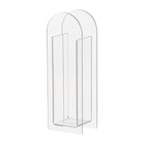 Maxbell Unique Vase Geometric Arch Elegant Acrylic flower buckets for Restaurant Style A