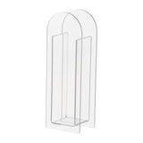 Maxbell Unique Vase Geometric Arch Elegant Acrylic flower buckets for Restaurant Style A