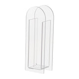 Maxbell Unique Vase Geometric Arch Elegant Acrylic flower buckets for Restaurant Style A