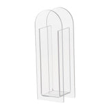 Maxbell Unique Vase Geometric Arch Elegant Acrylic flower buckets for Restaurant Style A