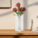 Maxbell Unique Vase Geometric Arch Elegant Acrylic flower buckets for Restaurant Style A