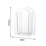 Maxbell Unique Vase Geometric Arch Elegant Acrylic flower buckets for Restaurant Style B