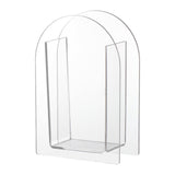 Maxbell Unique Vase Geometric Arch Elegant Acrylic flower buckets for Restaurant Style B