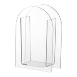 Maxbell Unique Vase Geometric Arch Elegant Acrylic flower buckets for Restaurant Style B